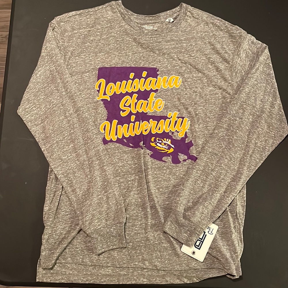 Medium, Grey, Pressbox long sleeve tees, 2 shirts